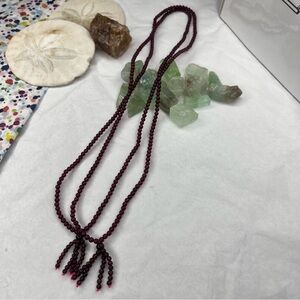 Garnet Beaded Necklace